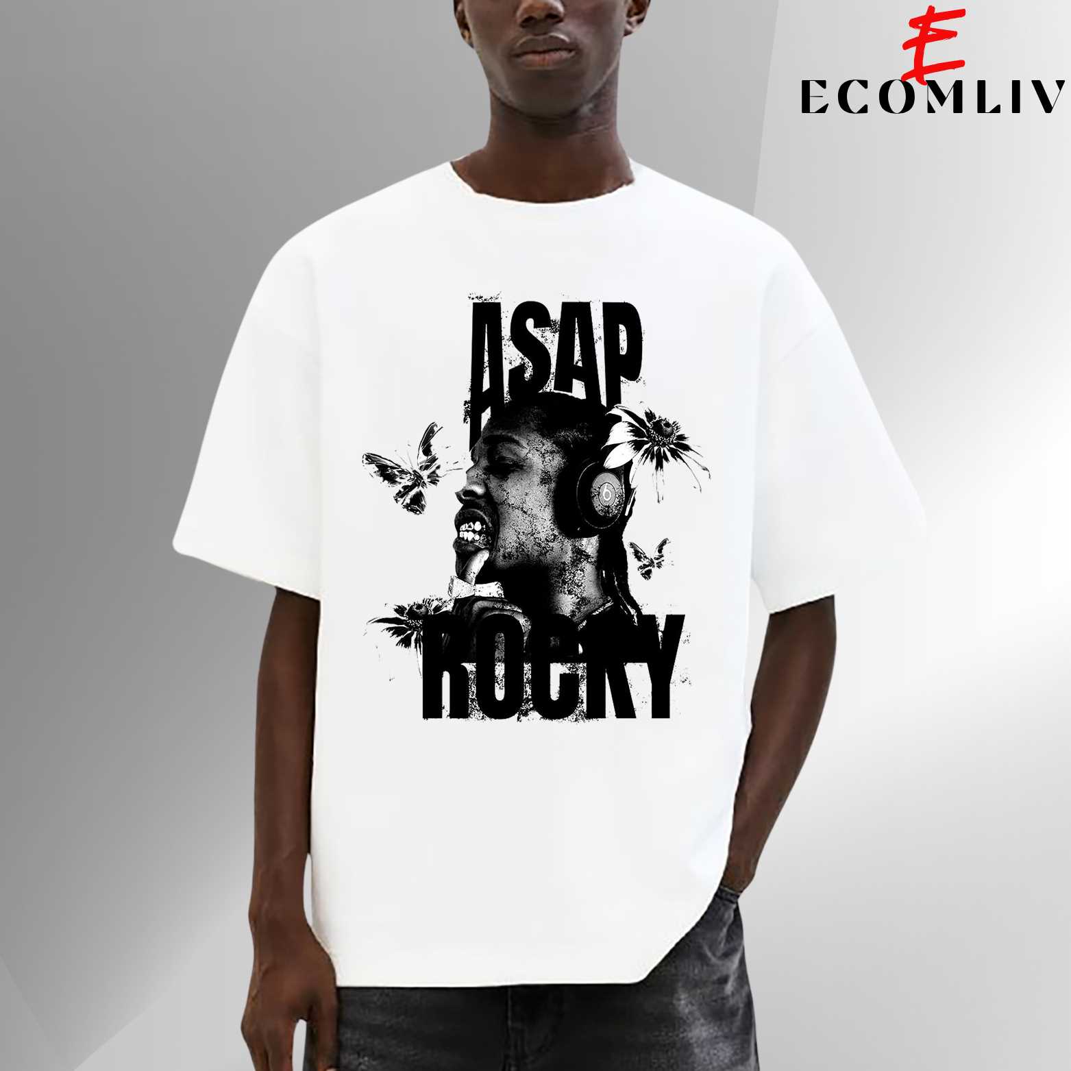 A$ap Rocky Face Tee, Retro Streetwear Shirt, Unisex Graphic Tee